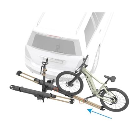 HYPERAX Volt Lift SP -E Bike Hitch Mount Platform Style 2 Bikes Carrier for Car, SUV, Truck, Sedan, Tilting e-Bike Rack for Hitch Fits Up to 2 * 80 lbs Bike -NO RV USE!